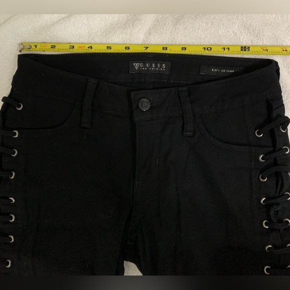 Guess Lace Up Sides Jeans-“Kate Skinny” - Picture 12 of 12